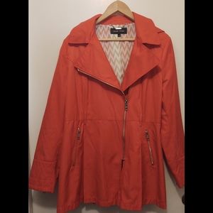 Black Rivet long trench coat